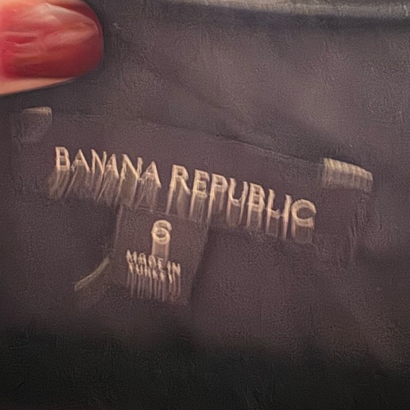 Banana Republic Patterned Navy Blue Dress - Picture 2 of 6